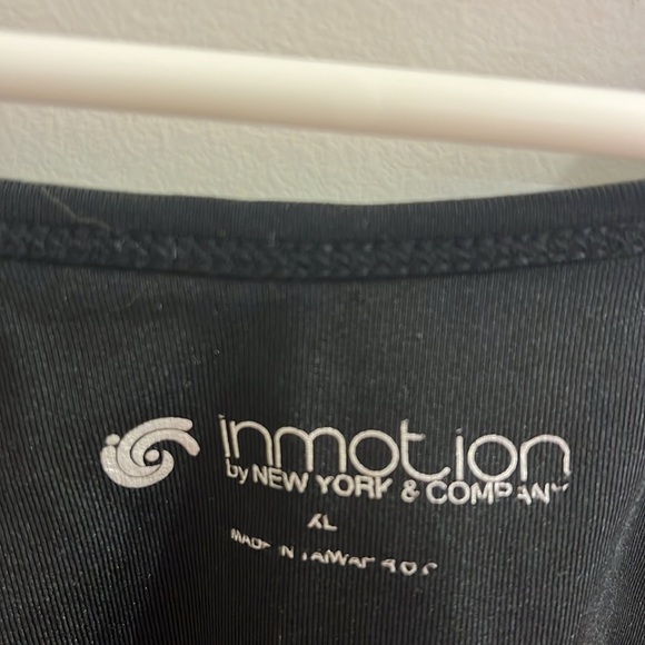 Inmotion In Motion Halter Tank Top Shirt black new Womens Size XL - Picture 3 of 6